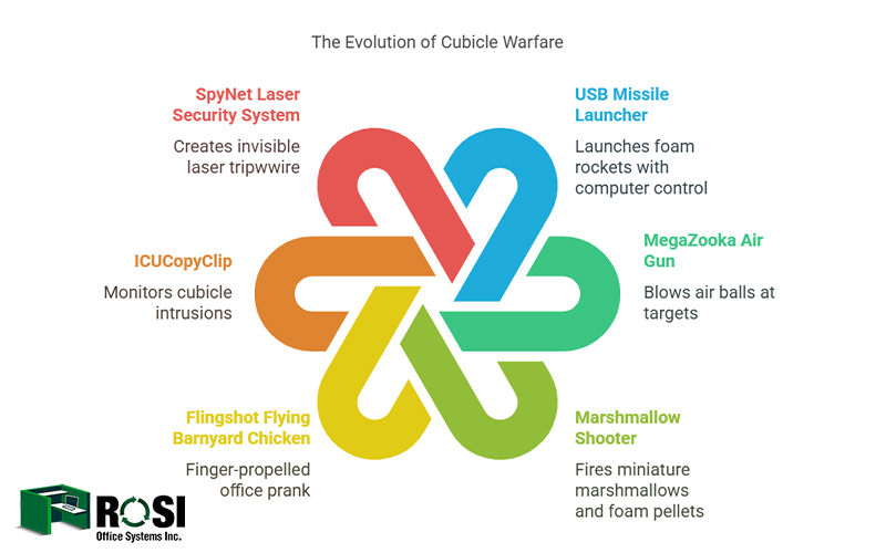 Evolution of cubicle warfare Infographic