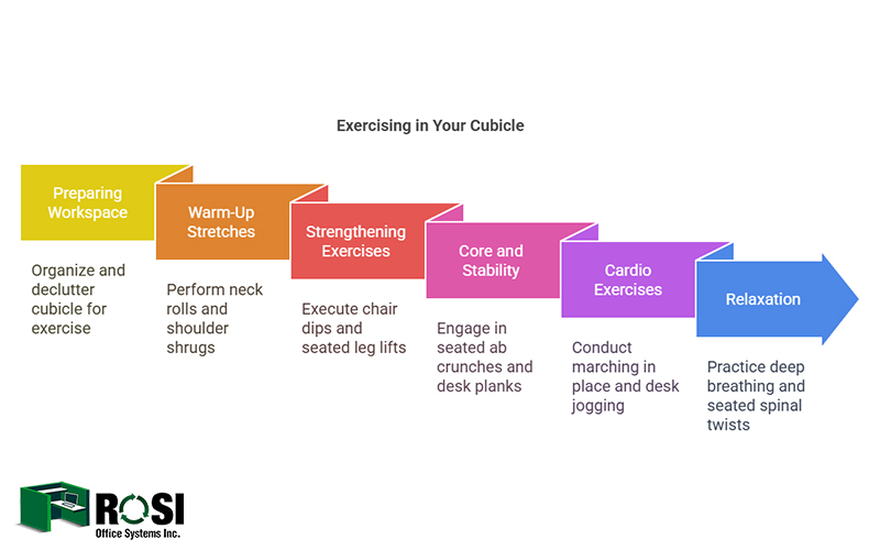 Exercising In Your Cubicle Infographic