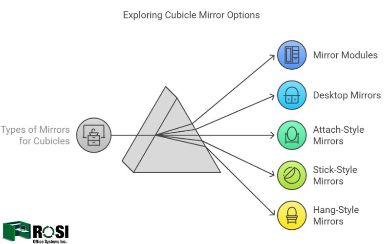 Exploring Cubicle Mirror Infographic