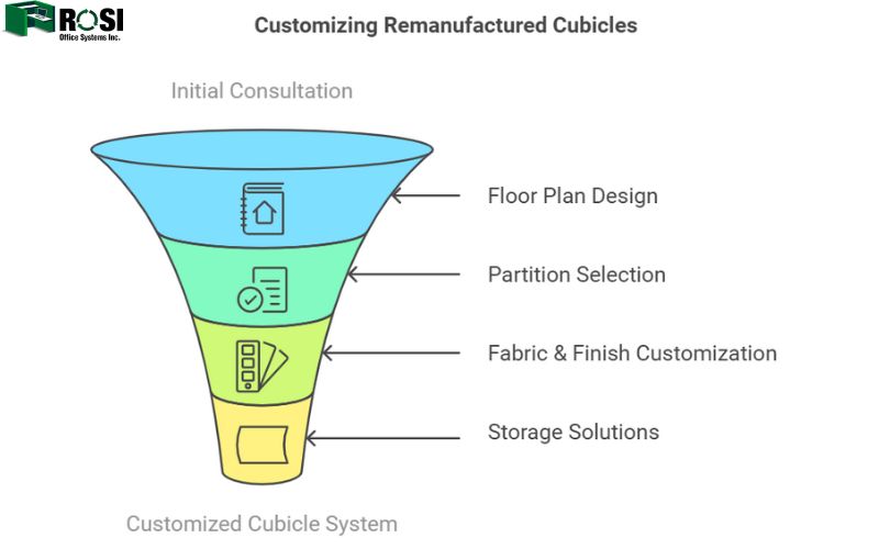 customizing remanufactured cubicles infographic