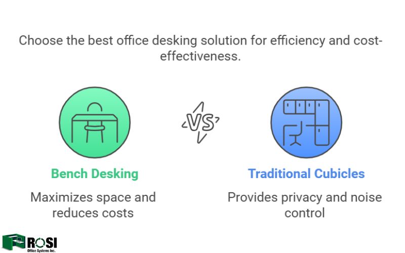 Is Bench Desking Right for Your Office infographic 