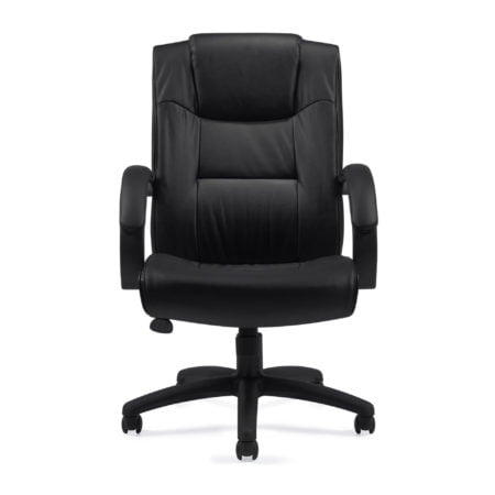 Managers Black Luxhide Chair OTG11618B Front