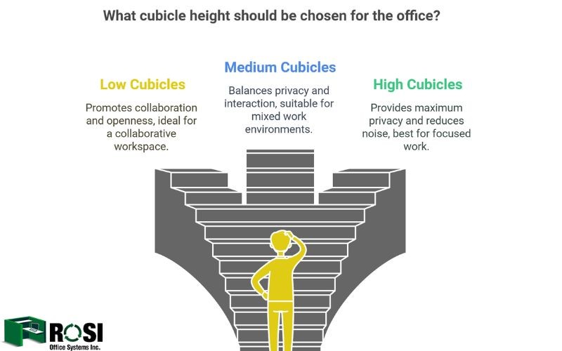 Choosing the Right Cubicle Height Infographic 