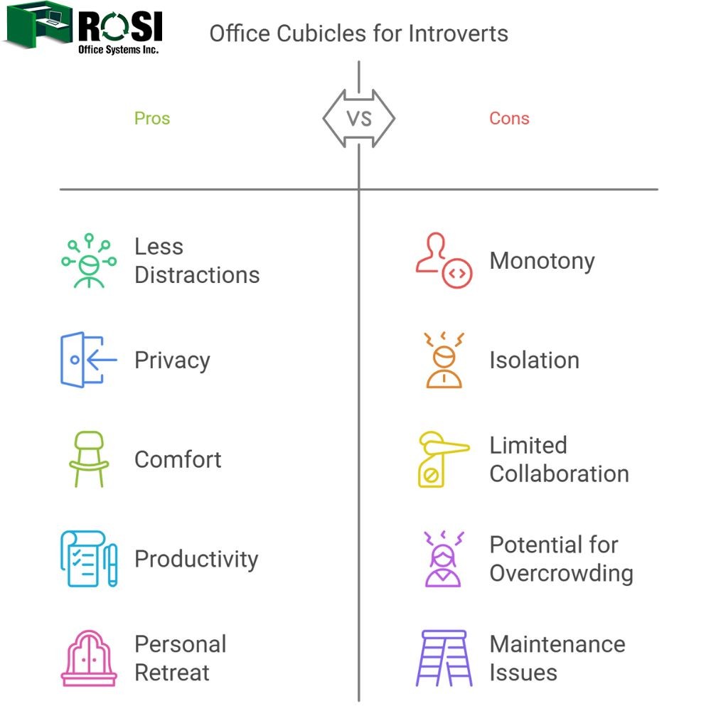 Why Introverts Love Office Cubicles Infographic