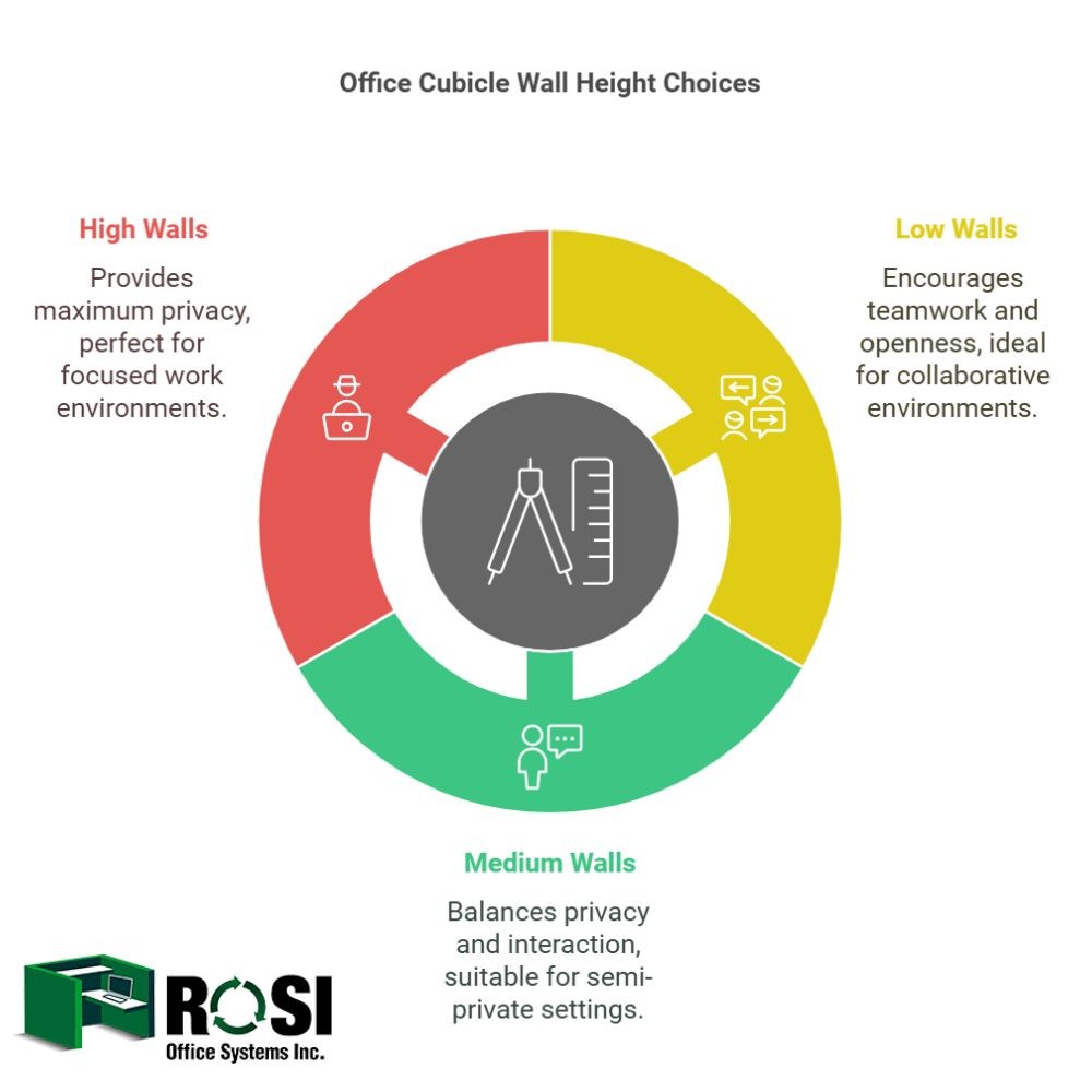 Selecting The Right Office Cubicle Wall Height Infographic