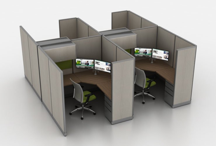 high walled cubicle