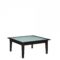 Square Coffee:Corner Table, Glass Top (3375-G)