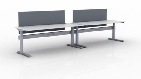 KINEX 2-Pack Single Run Benching, created with height adjustment in 2 stages. Model KN022 is 72x30 inches, and placed on a white background.