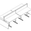 Technical drawing of EPB , configured in a double run for ___ people.