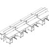 Technical drawing of EPB , configured in a double run for ___ people.