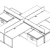 Technical drawing of EPB , configured in a double run for ___ people.