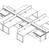 Technical drawing of EPB , configured in a double run for ___ people.