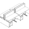 Technical drawing of EPB , configured in a double run for ___ people.