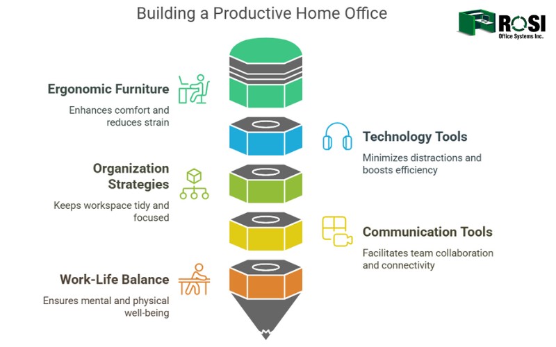 Building A Productive Home Office Infographic