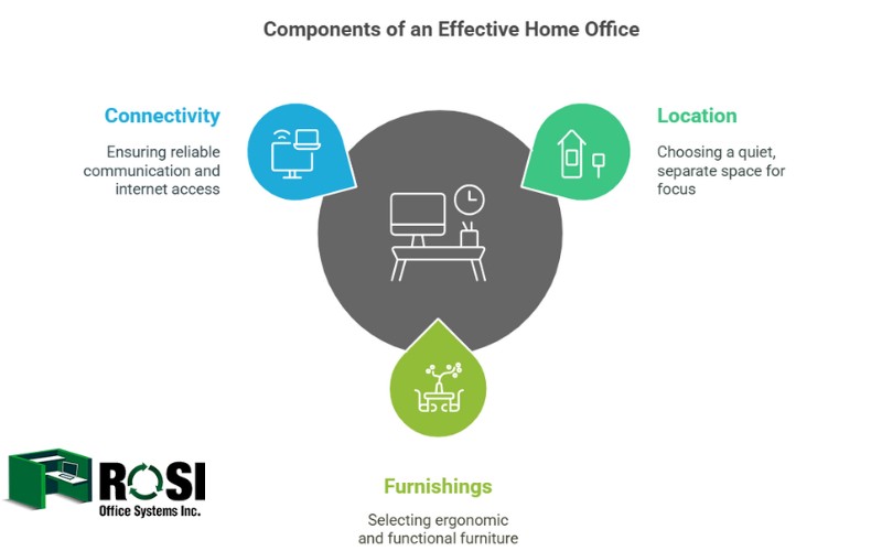 Components of an Effective Home Office Infographic