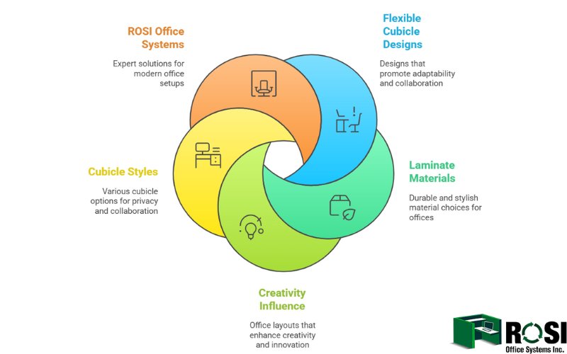 Modern Office Design Overview Infographic 