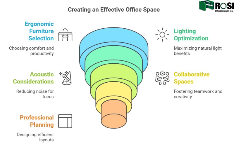 Creating Effective Office Space Infographic