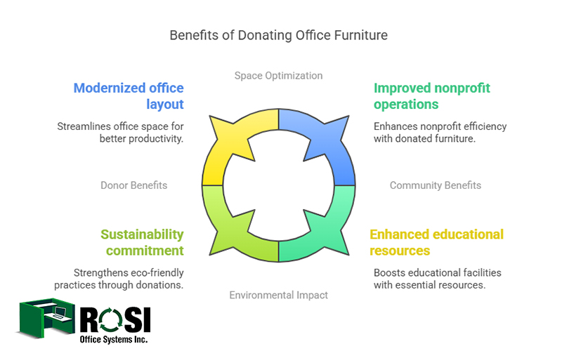 Benefits of Donating Office Furniture Infographic