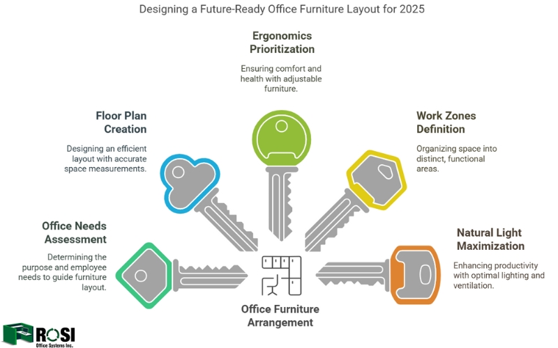 How To Arrange Office Furniture Infographic