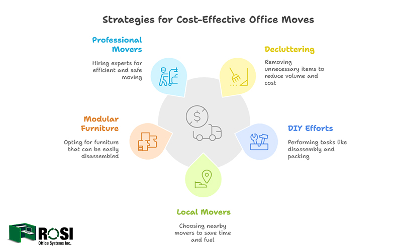 Moving office furniture costs infographic 