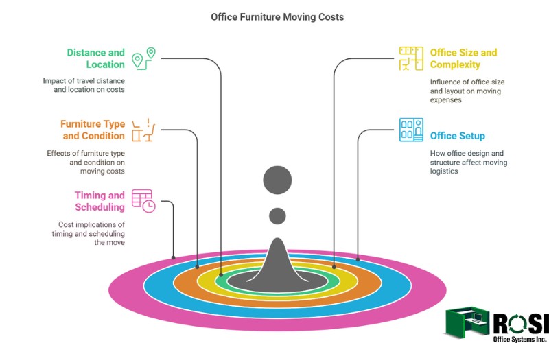 Office Furniture Moving costs infographic