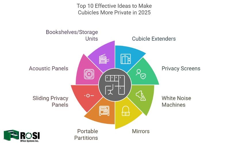 Top 10 Effective Ideas to Make Cubicles More Private in 2025 Infographic