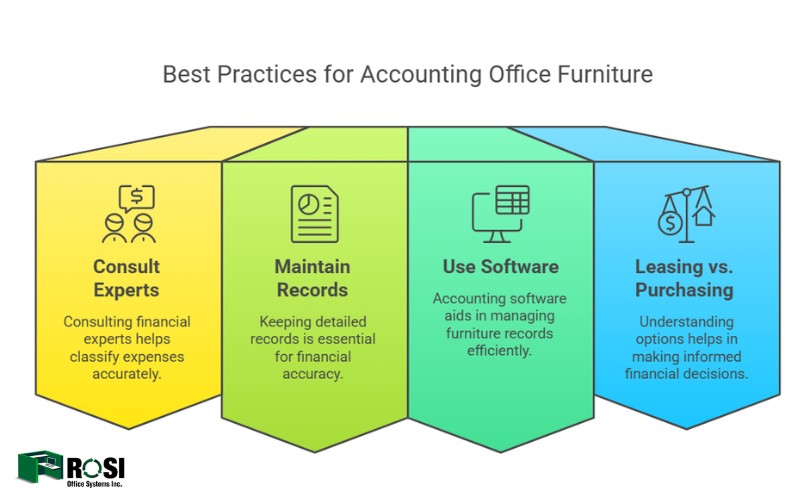 Best practices for accounting office furniture Infographic