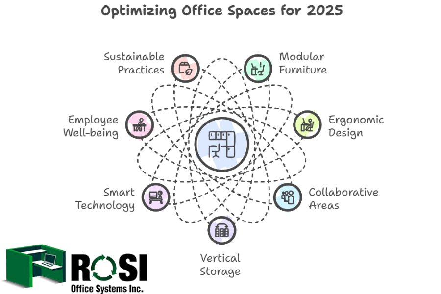 Optimizing Office Spaces For 2025 Infographic