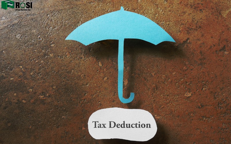 An umbrella showing tax deduction