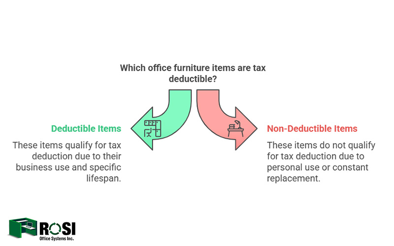 Which office furniture are tax deduction Infographic