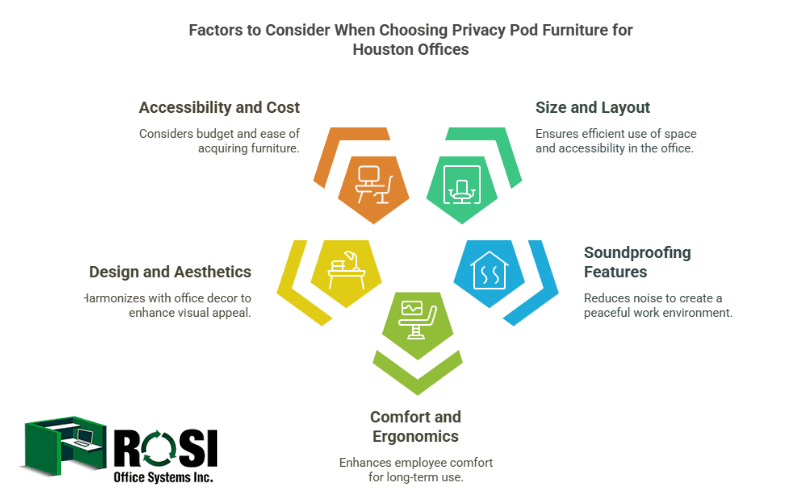 Factors to Consider When Choosing Privacy Pod Furniture for Houston Offices