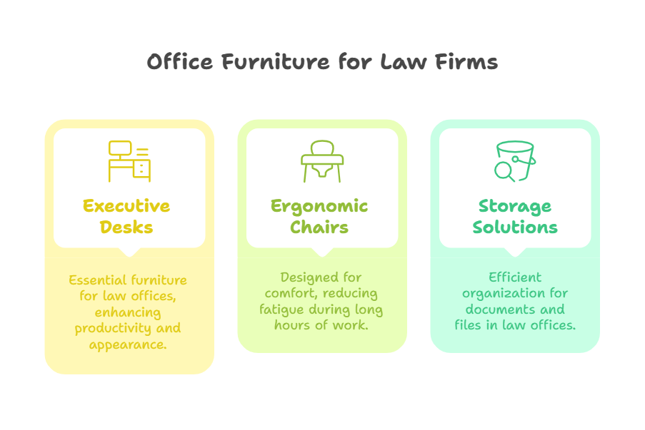 Quality and Prestige with ROSI Law Office Furniture Infographic